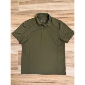Triple Aught Design TAD Gear Men Olive Green Short Sleeve Polo Shirt Size Medium